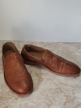 H. S. Trask Slip-On Leather Loafers in Brown